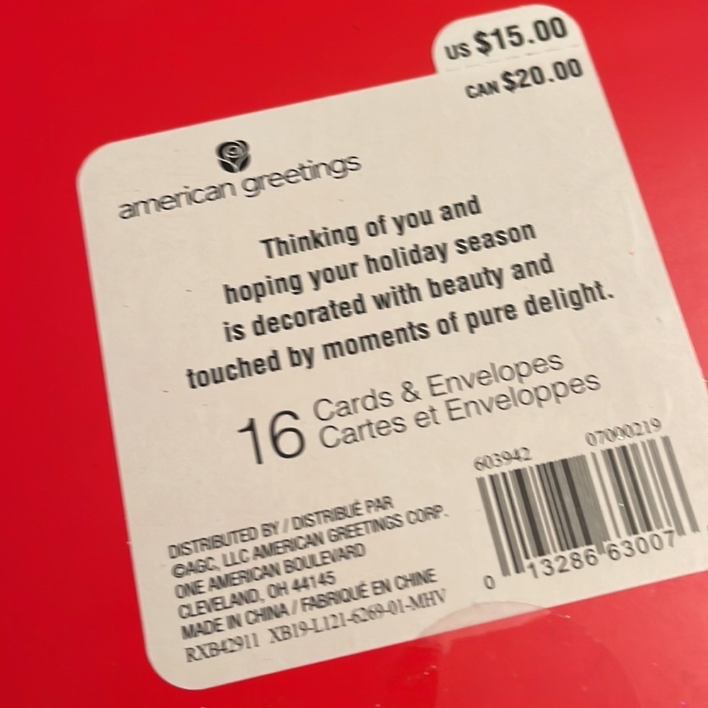 Four boxes of American Greetings Christmas cards - Picture 3 of 8